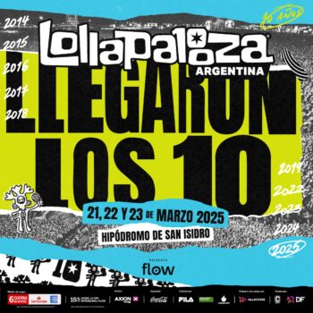 Celebración de la décima edición de Lollapalooza en Argentina